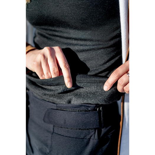 Women's Ski Base Layer Top - BL 100 - Black, Image 3 of 5
