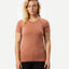 
Simond Women's Seamless Short-Sleeved Merino Wool Backpacking T-shirt,  Image  of 